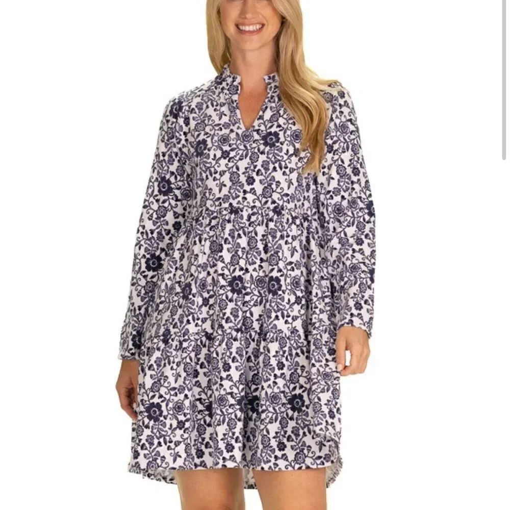 Duffield Lane The Fiona Dress in Morning Glory L NWT